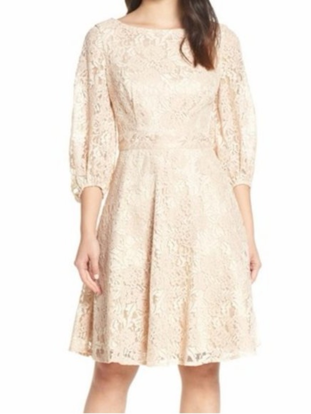 Eliza J Lace Midi Lace Dress